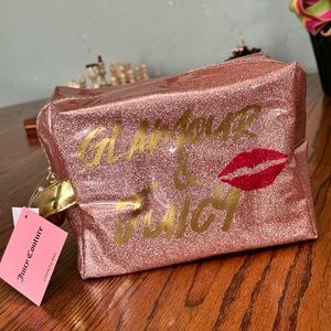 Juicy Couture Cosmetic Bag w/travel bottle NWT